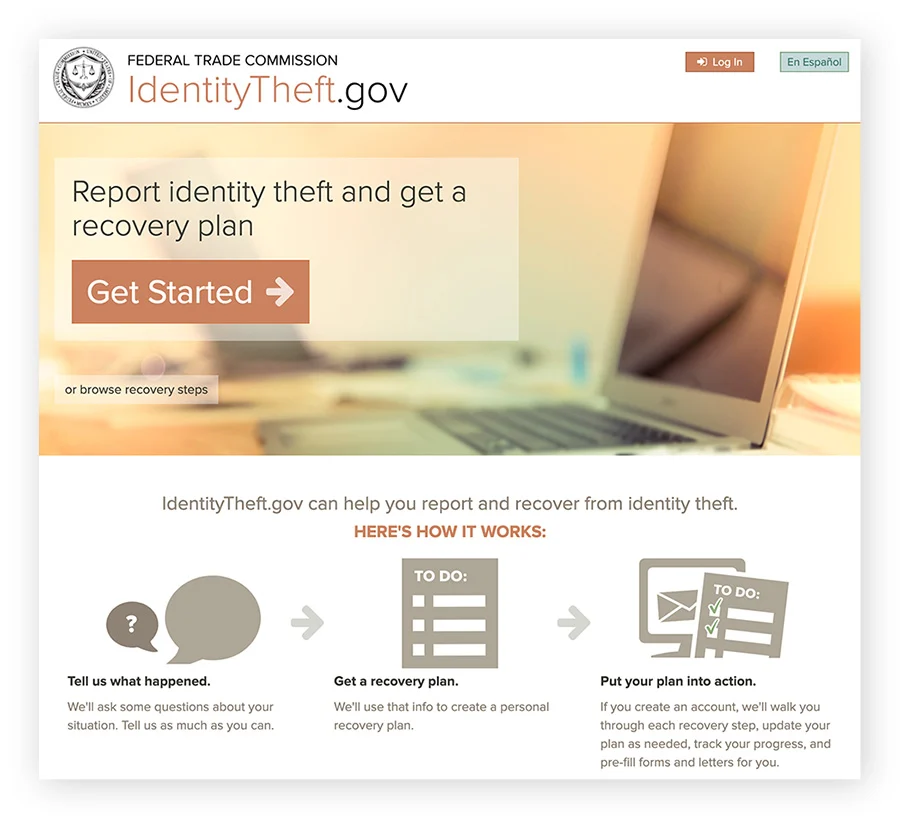如果你的社会安全号码被窃取，请立即在 identitytheft.gov上报告。